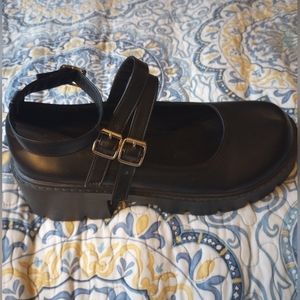 CYNLLIO Platform Pumps for Women Ankle Strap Mary Jane Shoe